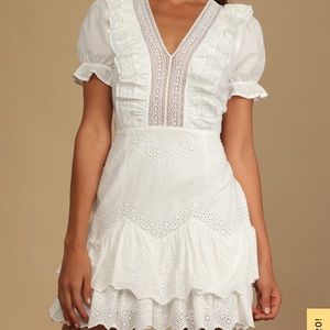 Lulu’s white dress new with tags. Never worn.